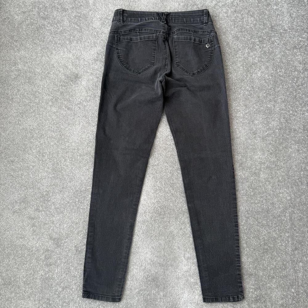 Democracy Jeans Womens 4 Black Gray Ab Technology Jegging Skinny Stretch Denim - Picture 9 of 12